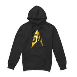Star Trek Mens 50th Anniversary Delta Hoodie - XL, Black