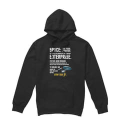Star Trek Mens Intro Hoodie - M, Black