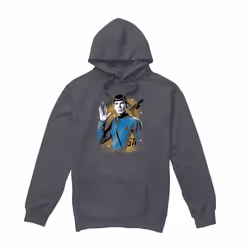 Star Trek Mens Prosper Space Hoodie - S, Charcoal