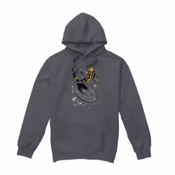 Star Trek Mens Enterprise Dash Hoodie - M, Charcoal