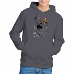 Star Trek Mens Enterprise Dash Hoodie - M, Charcoal
