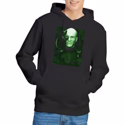 Star Trek Mens Locutus of Borg Hoodie - S, Black