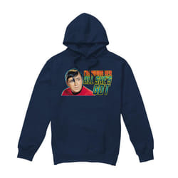 Star Trek Mens All She's Got Hoodie - L, Navy