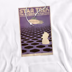 Star Trek Mens The Original Series Episode 27 Hoodie - S, White