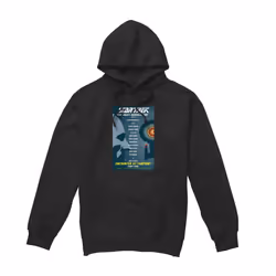 Star Trek Mens The Next Generation Season 1 Episode 1 Hoodie - S, Black