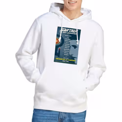 Star Trek Mens The Next Generation Season 1 Episode 2 Hoodie - XXL, White