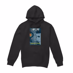 Star Trek Mens The Next Generation Season 1 Episode 2 Hoodie - S, Black