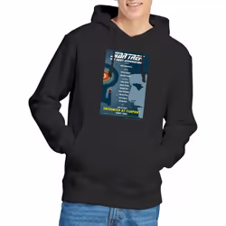 Star Trek Mens The Next Generation Season 1 Episode 2 Hoodie - S, Black