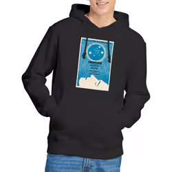 Star Trek Mens The Next Generation Season 1 Episode 8 Hoodie - S, Black