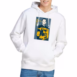 Star Trek Mens The Next Generation Season 2 Episode 6 Hoodie - L, White