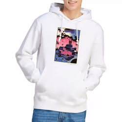 Star Trek Mens The Next Generation Season 2 Episode 10 Hoodie - L, White