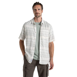 Craghoppers Mens Cartwright Stripe Short-Sleeved Shirt - XL, Lichen Green