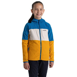 Craghoppers Childrens/Kids Bindloe Hooded Fleece Jacket - 13 Years, Howlite Blue/Warbler Yellow