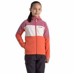 Craghoppers Childrens/Kids Bindloe Hooded Fleece Jacket - 11-12 Years, Hibiscus/Deep Coral