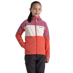 Craghoppers Childrens/Kids Bindloe Hooded Fleece Jacket - 11-12 Years, Hibiscus/Deep Coral