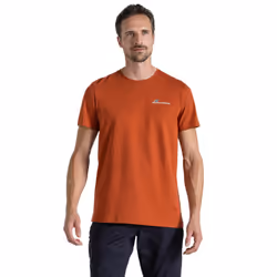 Craghoppers Mens Lucent Back Print Short-Sleeved T-Shirt - S, Red Beach