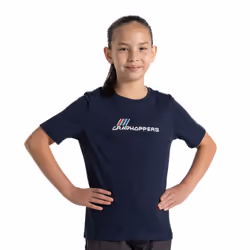 Craghoppers Childrens/Kids Ellis Logo Short-Sleeved T-Shirt - 5-6 Years, Blue Navy