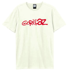 Amplified Unisex Adult Gorillaz Logo T-Shirt - XS, Vintage White
