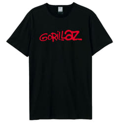Amplified Unisex Adult Gorillaz Logo T-Shirt - XS, Black