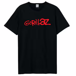 Amplified Unisex Adult Gorillaz Logo T-Shirt - XL, Black