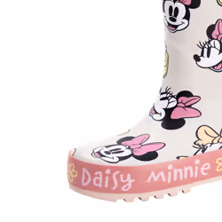 Disney Girls Minnie Mouse & Daisy Wellington Boots - 8 UK Child, Pink
