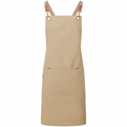 Premier Cross Back Bib Apron - One Size, Natural