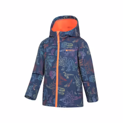 Mountain Warehouse Childrens/Kids Exodus Water Resistant Soft Shell Jacket - 7-8 Years, Navy
