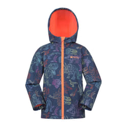 Mountain Warehouse Childrens/Kids Exodus Water Resistant Soft Shell Jacket - 5-6 Years, Navy