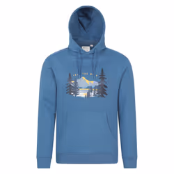 Mountain Warehouse Mens Into The Wild Hoodie - XS, Blue