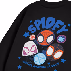Spider-Man Boys Spidey and His Amazing Friends Sweatshirt - 3-4 Years, Black