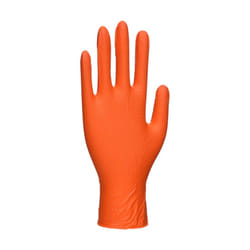 Portwest Unisex Adult A930 Heavy Duty Disposable Gloves (Pack of 100) - 10, Orange