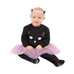 Smiffys Baby Cat Costume Set - 9-12 Months, Black/Pink