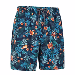 Mountain Warehouse Mens Aruba Floral Swim Shorts - L, Teal