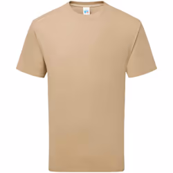 Russell Mens Classic Ringspun Cotton T-Shirt - XL, Tan