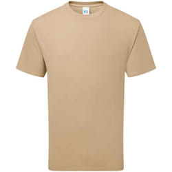 Russell Mens Classic Ringspun Cotton T-Shirt - XL, Tan