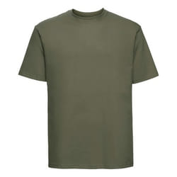 Russell Mens Classic Ringspun Cotton T-Shirt - XS, Olive