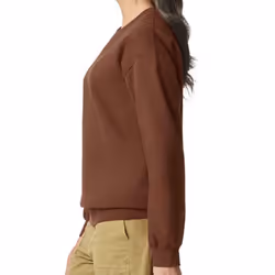 Gildan Unisex Adult Softstyle Fleece Midweight Sweatshirt - 3XL, Cocoa