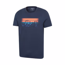 Mountain Warehouse Mens Sunrise T-Shirt - XS, Dark Blue