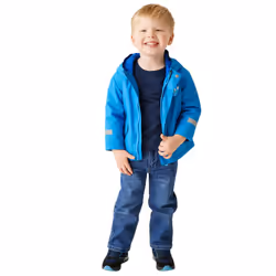Regatta Childrens/Kids Spike The Monster Waterproof Jacket - 18-24 Months, Hydro Blue
