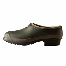 Hunter Mens Gardener Clogs - 9 UK, Dark Olive/Clay