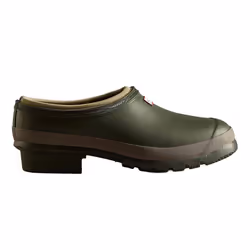Hunter Mens Gardener Clogs - 9 UK, Dark Olive/Clay