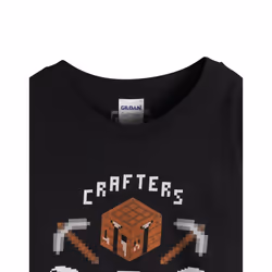 Minecraft Boys Short-Sleeved T-Shirt - 7-8 Years, Black