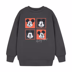 Disney Boys Mickey Mouse Square Sweatshirt - 5-6 Years, Grey
