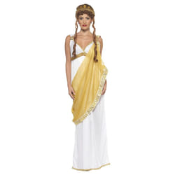Smiffys Womens/Ladies Helen of Troy Costume Set - L, White/Gold