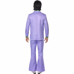Smiffys Mens 70s Suit Costume - M, Lavender