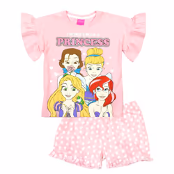 Disney Princess Girls Cotton Short Pyjama Set - 7-8 Years, Pink