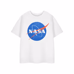 NASA Childrens/Kids Classic Logo Short-Sleeved T-Shirt - 9-10 Years, White