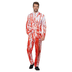 Smiffys Mens Blood Drip Costume Suit - M, Red/White