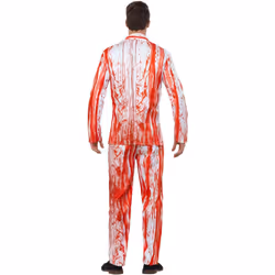 Smiffys Mens Blood Drip Costume Suit - M, Red/White
