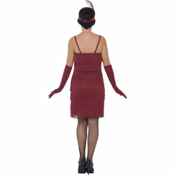 Smiffys Womens/Ladies Flapper Costume Set - XXL, Red